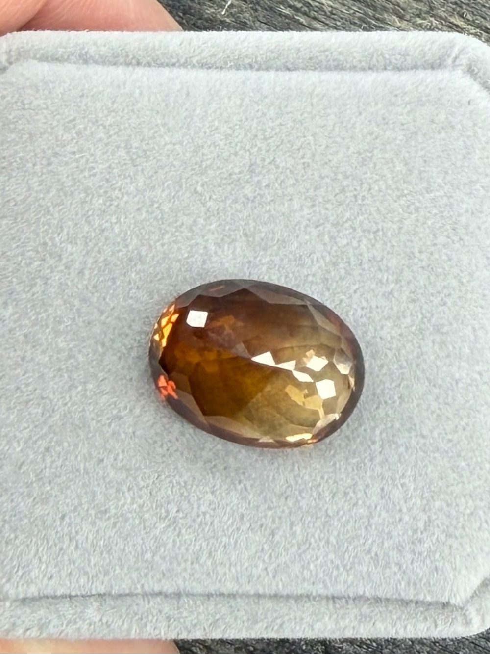 17.17CT Natural Imperial Topaz Faceted Oval cut Gemstone IF Clarity 17.5x13x9mm - Picture 8 of 14
